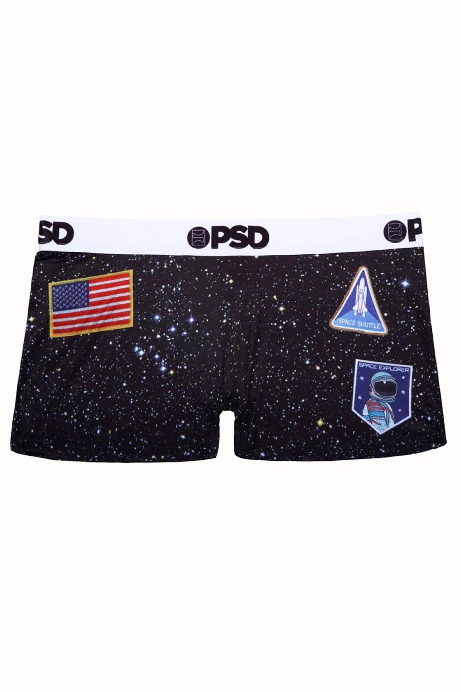 PSD Black Space Camp Boyshort