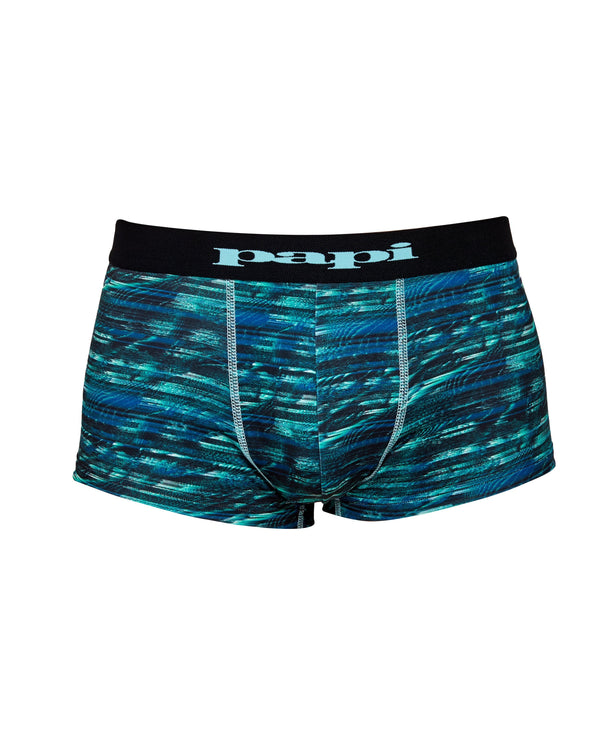 Papi Aqua Glitch Print Microfiber Trunk