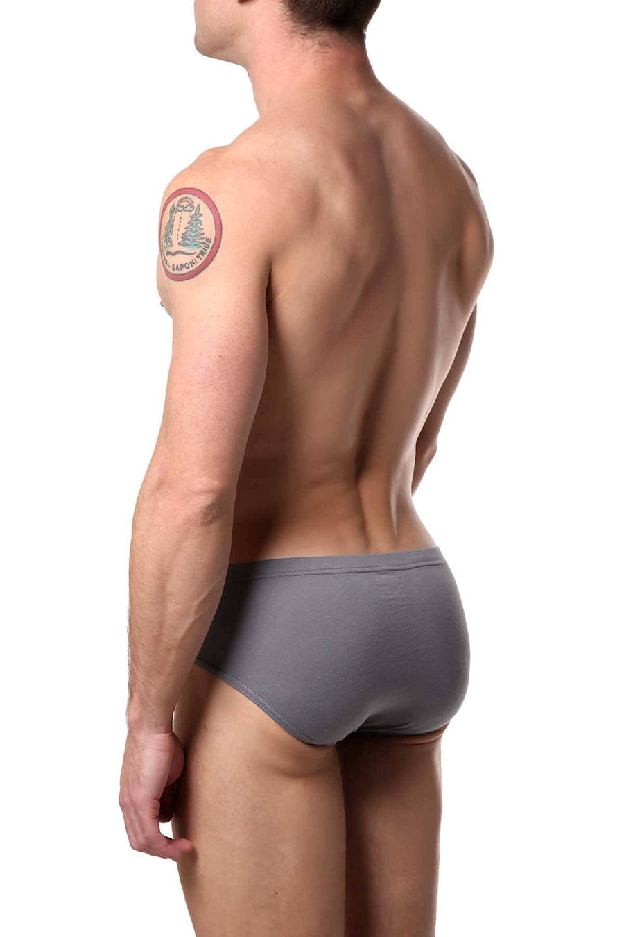 Papi Black/Blue Premium Cotton Low-Rise Brief 5-Pack