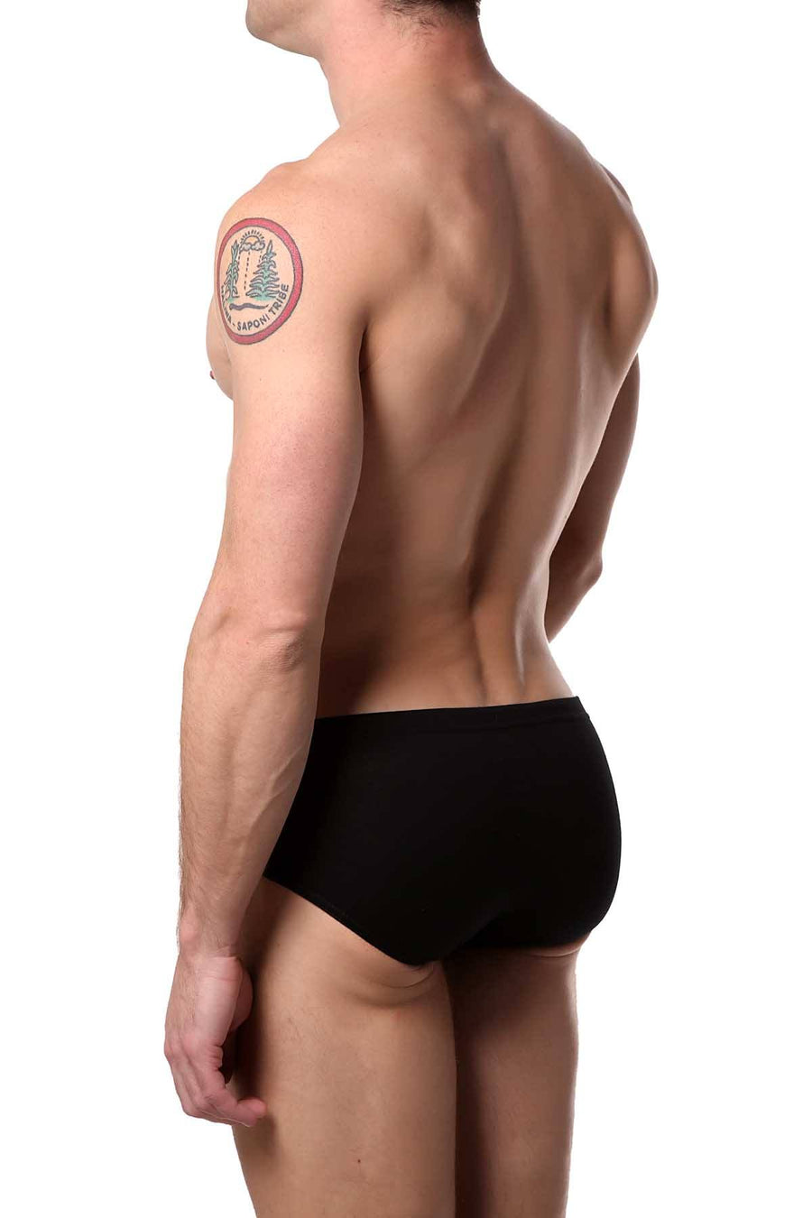 Papi Black/Blue Premium Cotton Low-Rise Brief 5-Pack