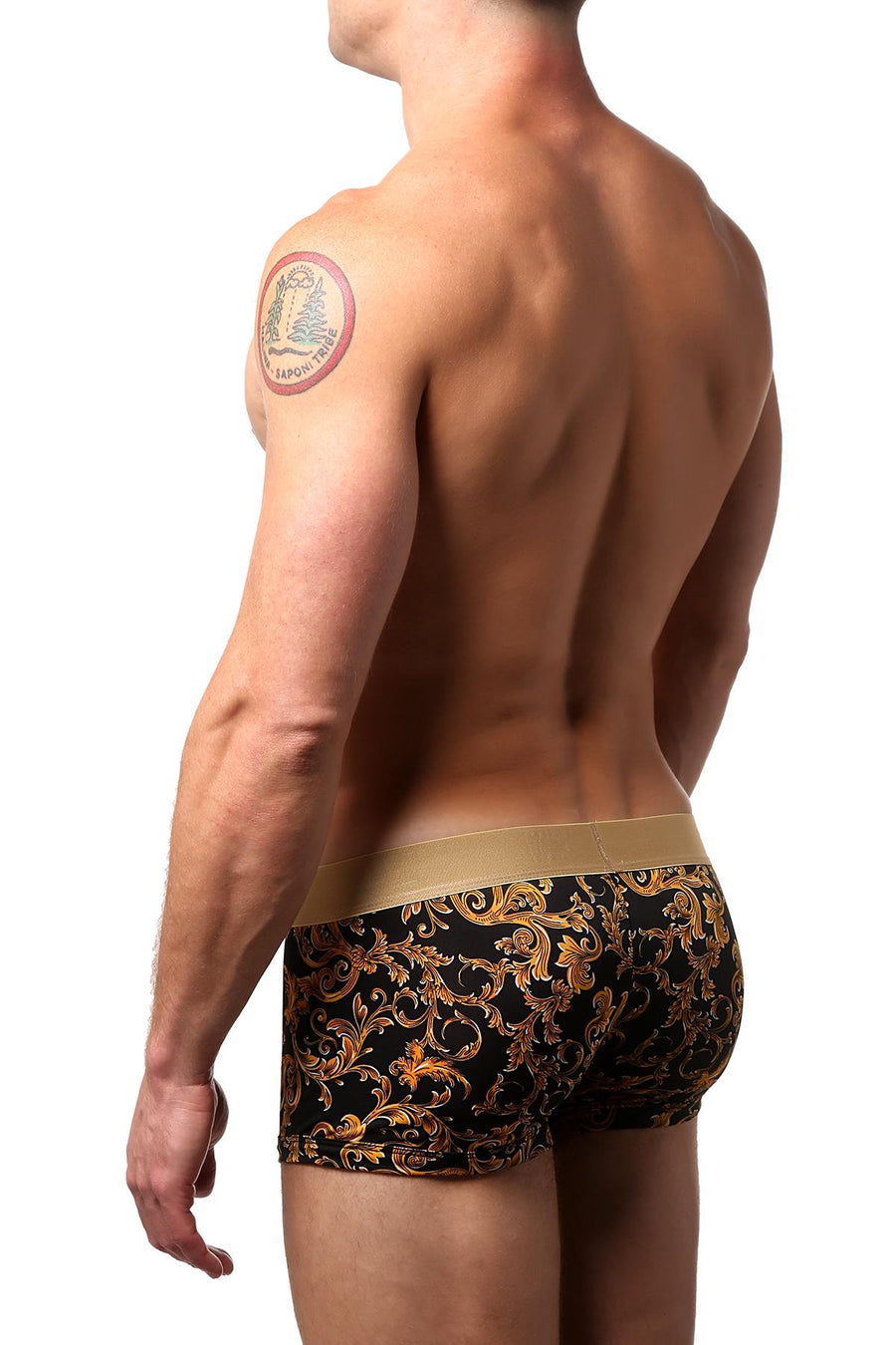Papi Black/Gold Baroque Brazilian Trunk
