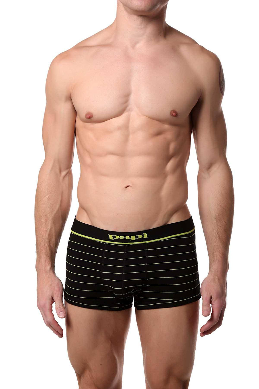 Papi Black/Grey/Lime Brazilian Trunk 3-Pack