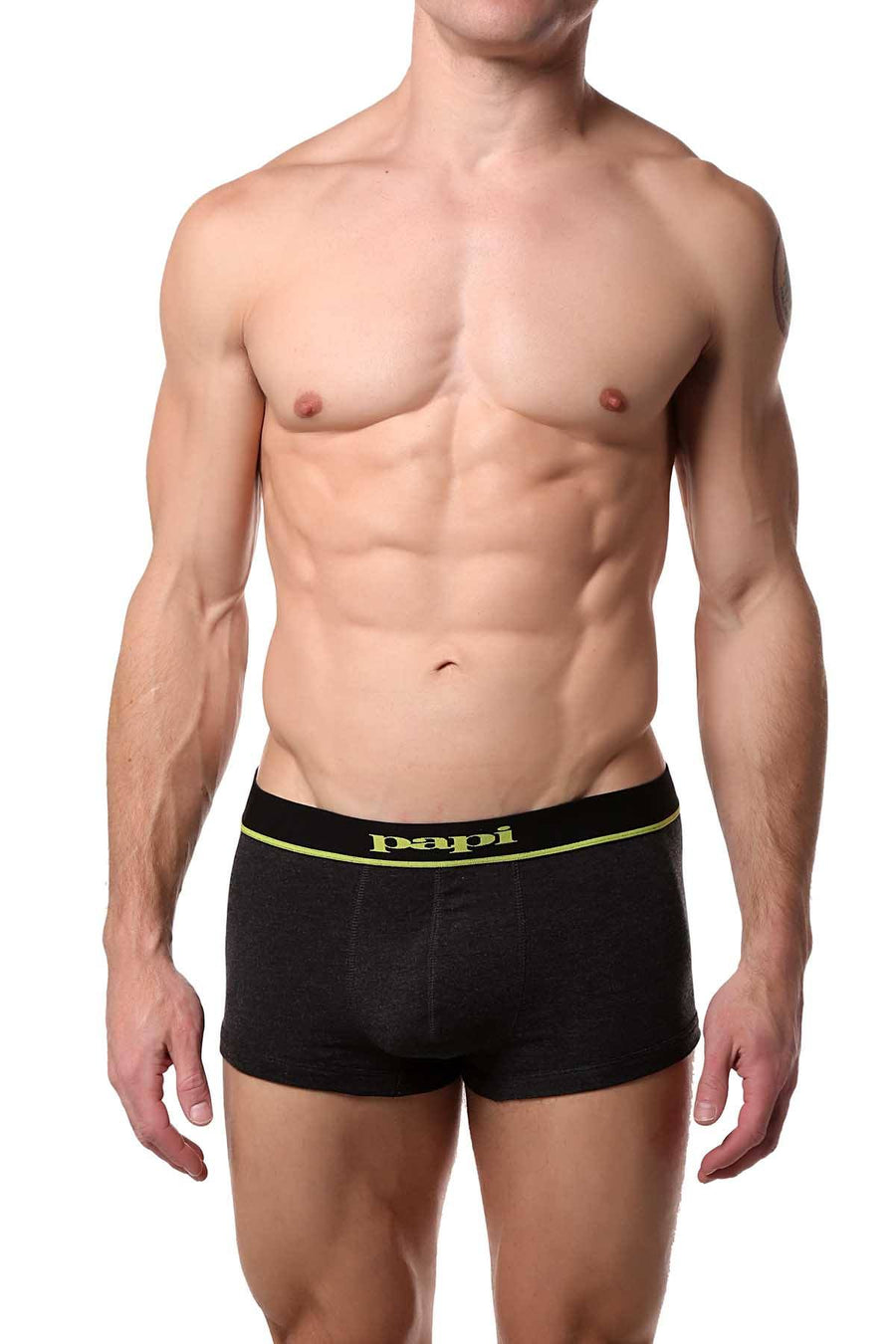 Papi Black/Grey/Lime Brazilian Trunk 3-Pack