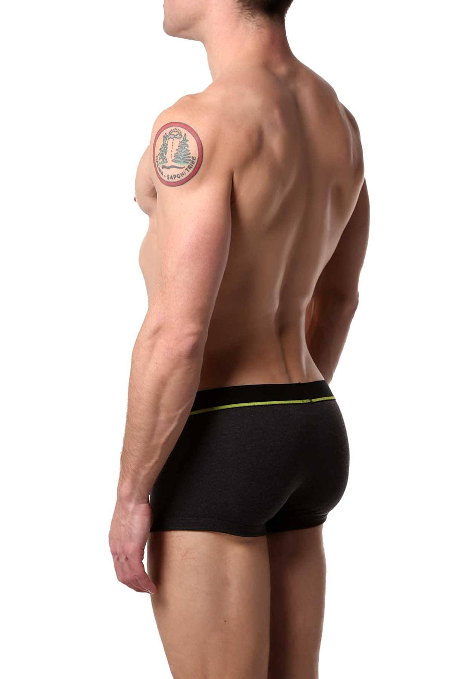 Papi Black/Grey/Lime Brazilian Trunk 3-Pack