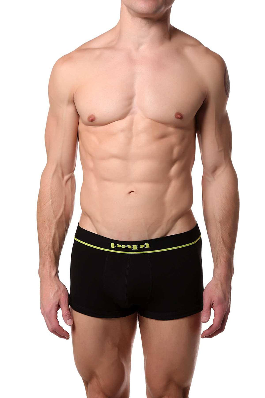 Papi Black/Grey/Lime Brazilian Trunk 3-Pack