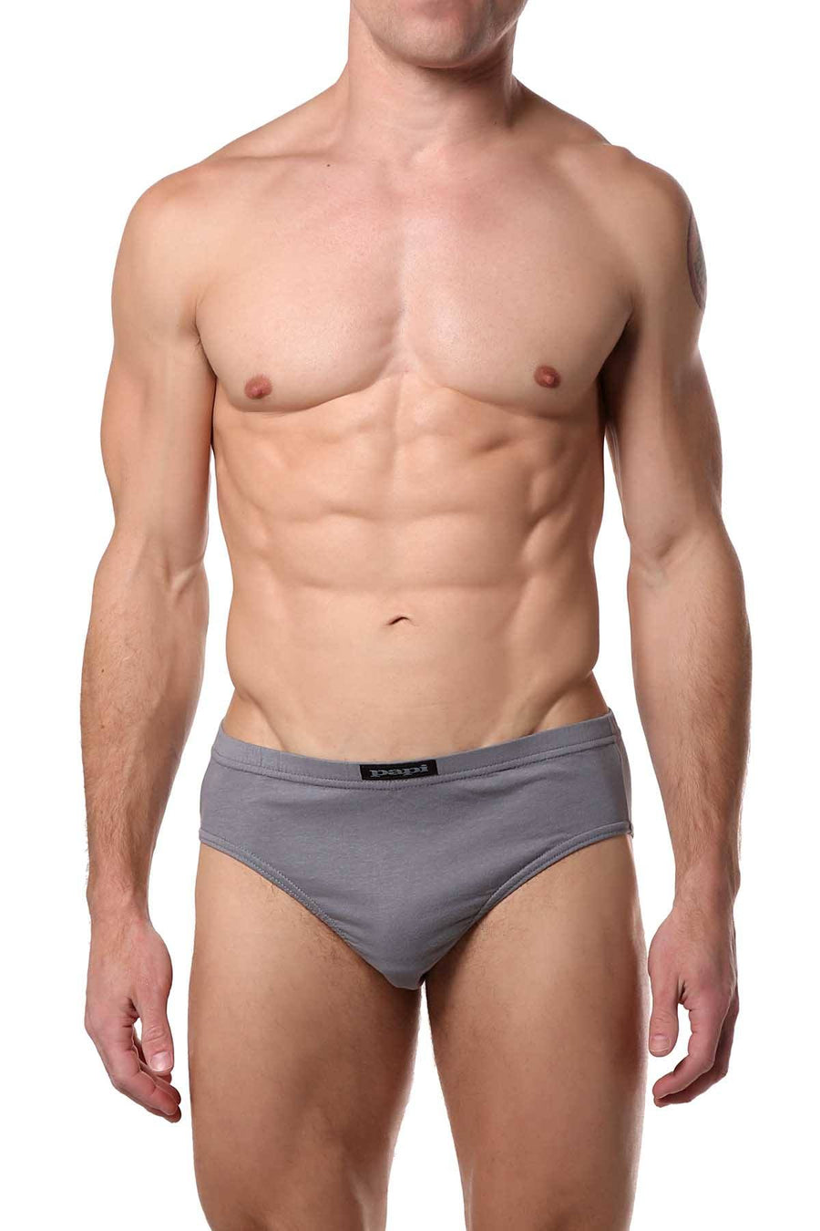Papi Black/Grey Low-Rise Brief 5-Pack
