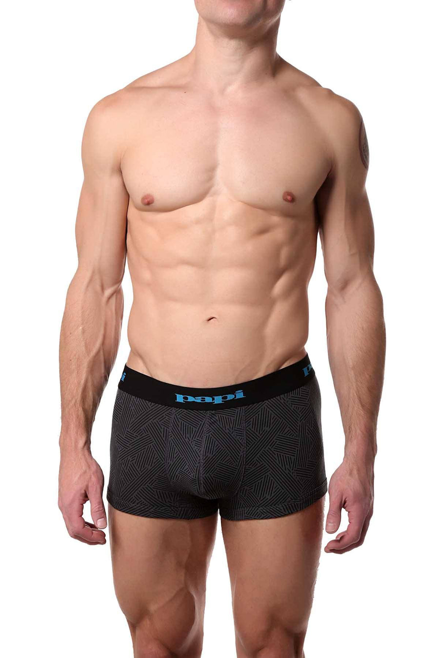Papi Black/Grey/Teal Brazilian Trunk 3-Pack
