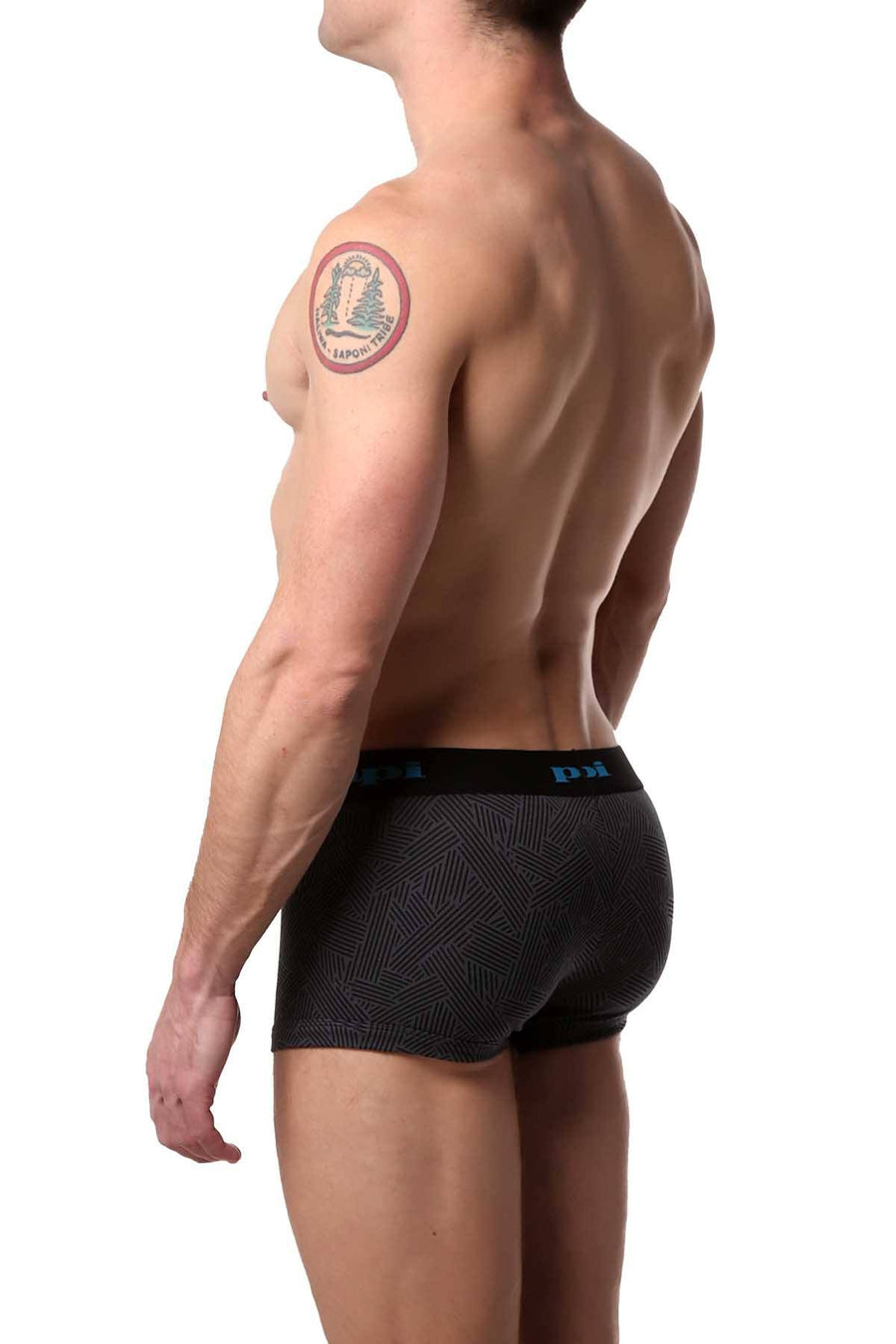 Papi Black/Grey/Teal Brazilian Trunk 3-Pack