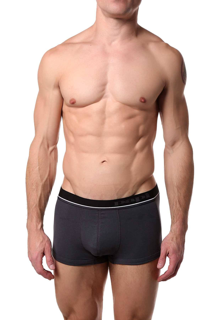 Papi Black/Grey/White Brazilian Trunk 3-Pack