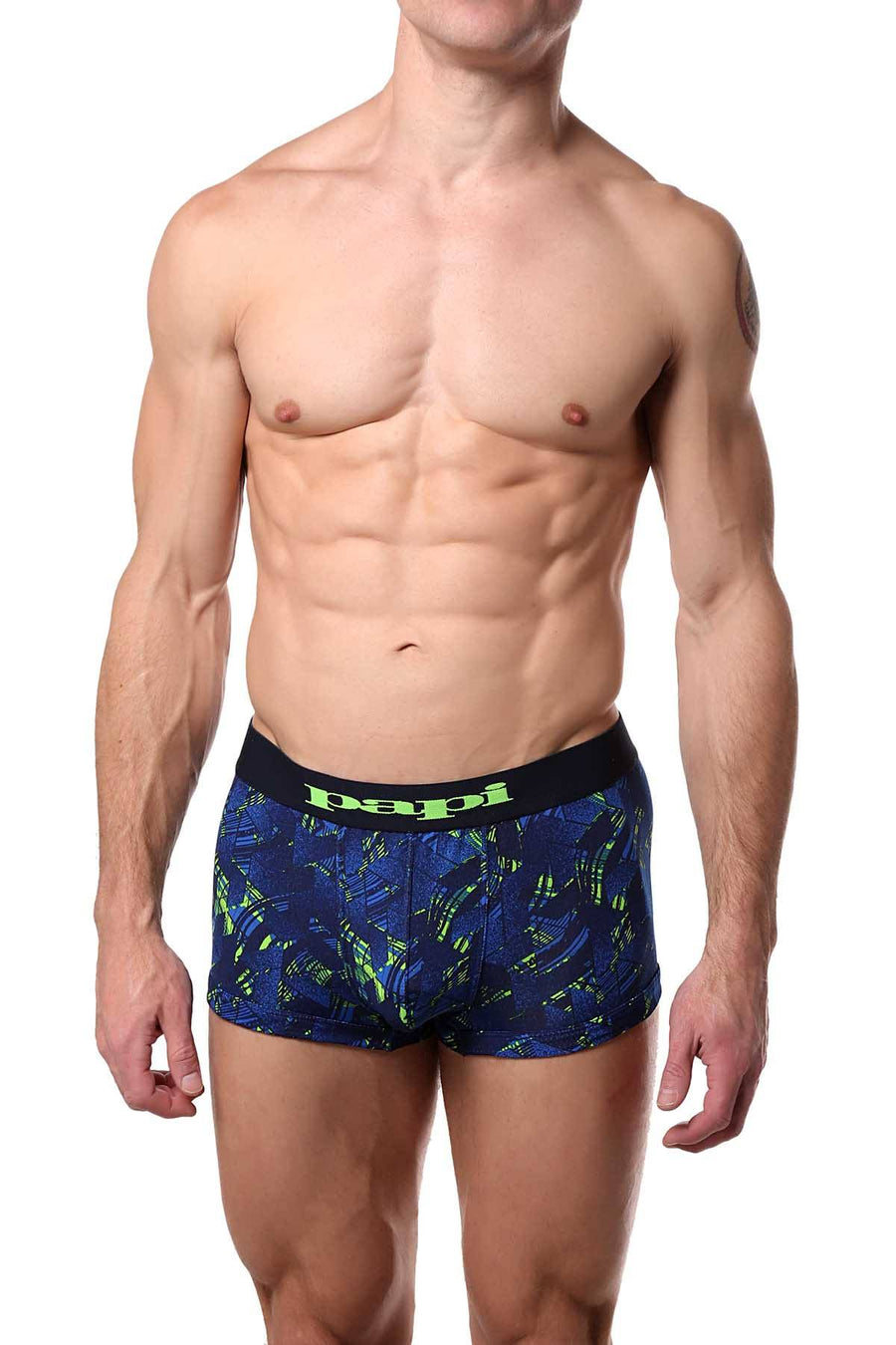 Papi Blue/Green Brushstroke Brazilian Trunk