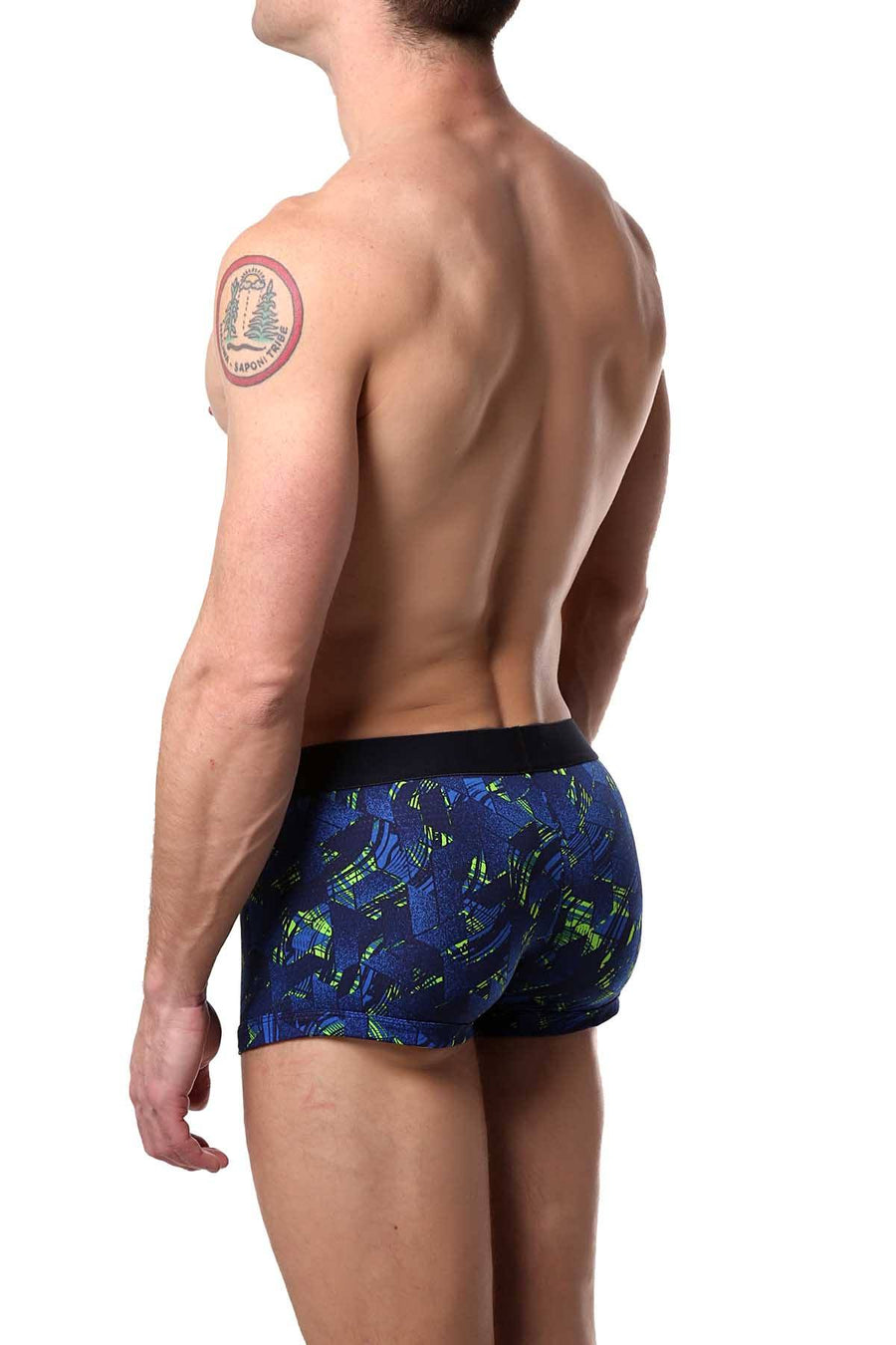 Papi Blue/Green Brushstroke Brazilian Trunk