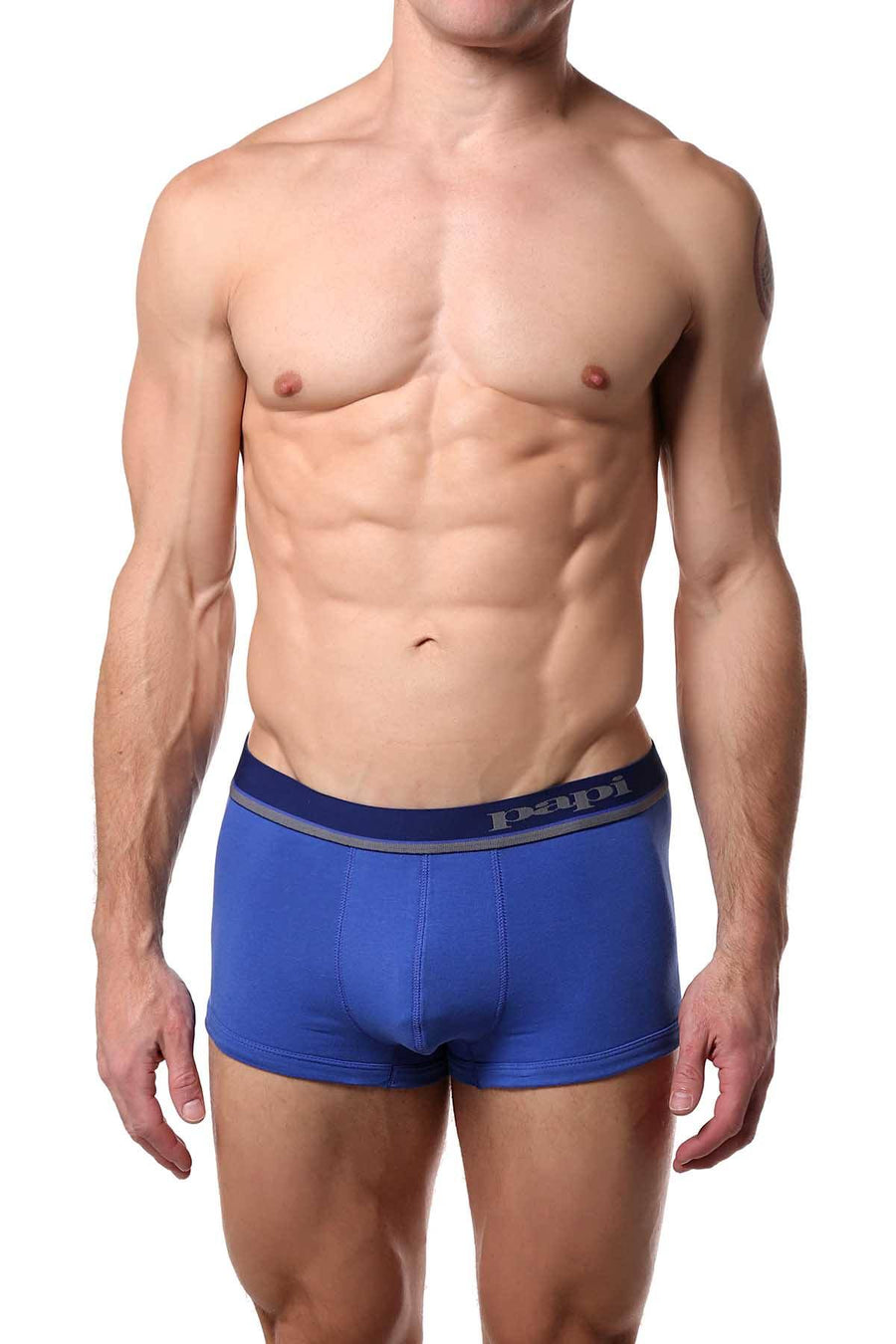 Papi Blue/Heather-Grey Brazilian Trunk 3-Pack