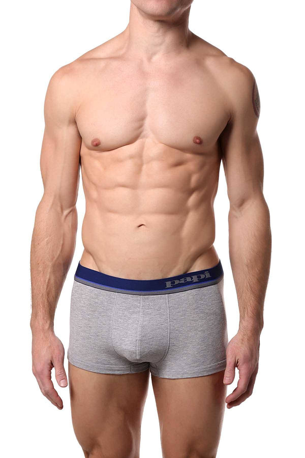 Papi Blue/Heather-Grey Brazilian Trunk 3-Pack