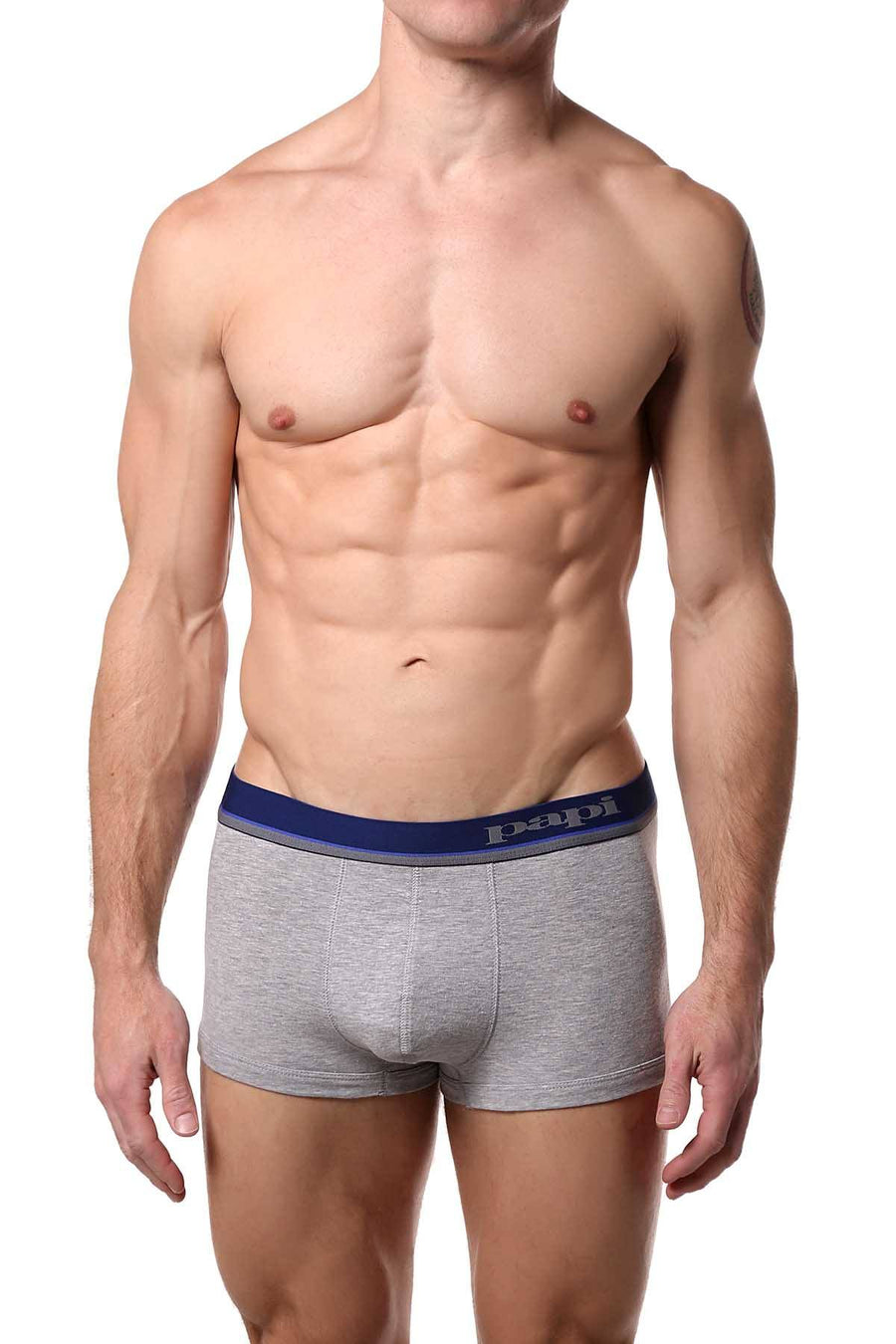 Papi Blue/Heather-Grey Brazilian Trunk 3-Pack