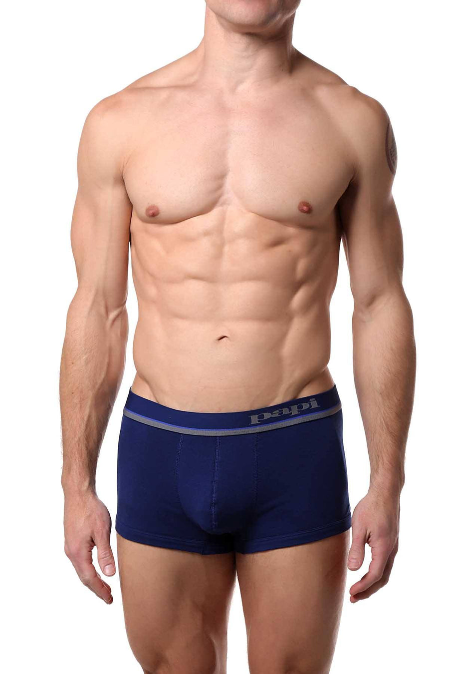 Papi Blue/Heather-Grey Brazilian Trunk 3-Pack
