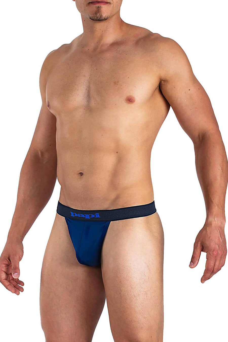 Papi Blue Solid Microflex Thong
