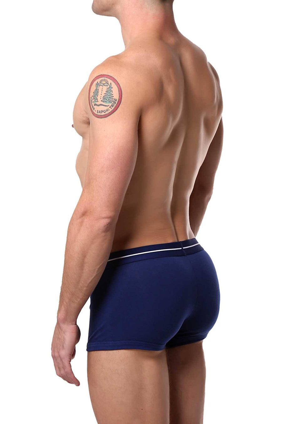 Papi Blue/White Striped/Solid Brazilian Trunk 3-Pack