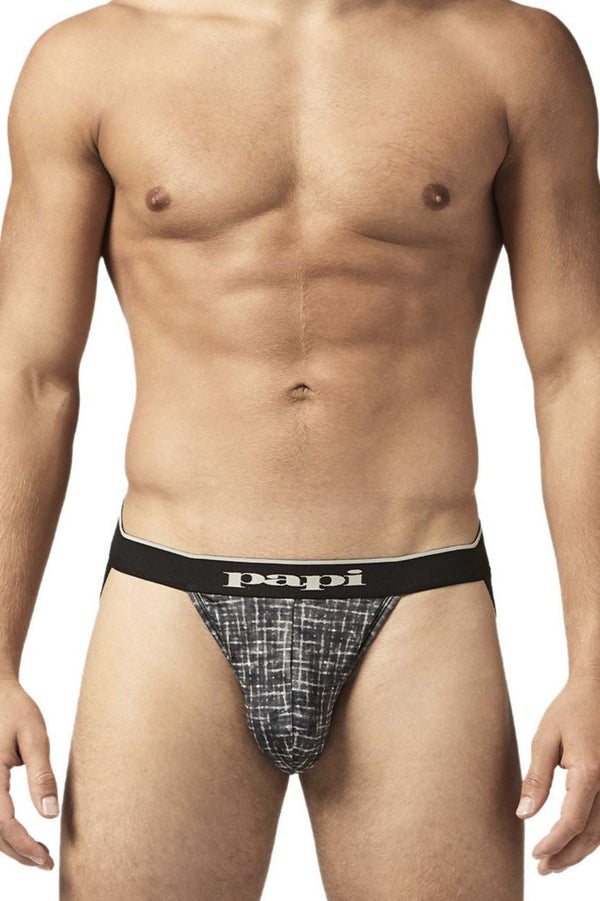 Papi Gray Texture 2PK Microflex Jockstrap