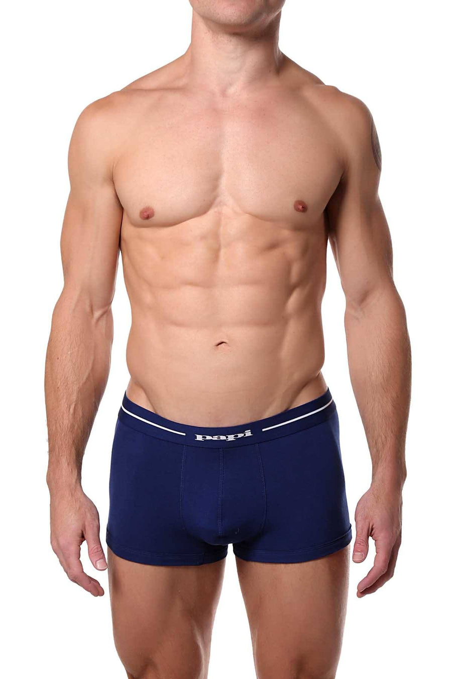 Papi Green/Blue/White Striped/Solid Brazilian Trunk 3-Pack