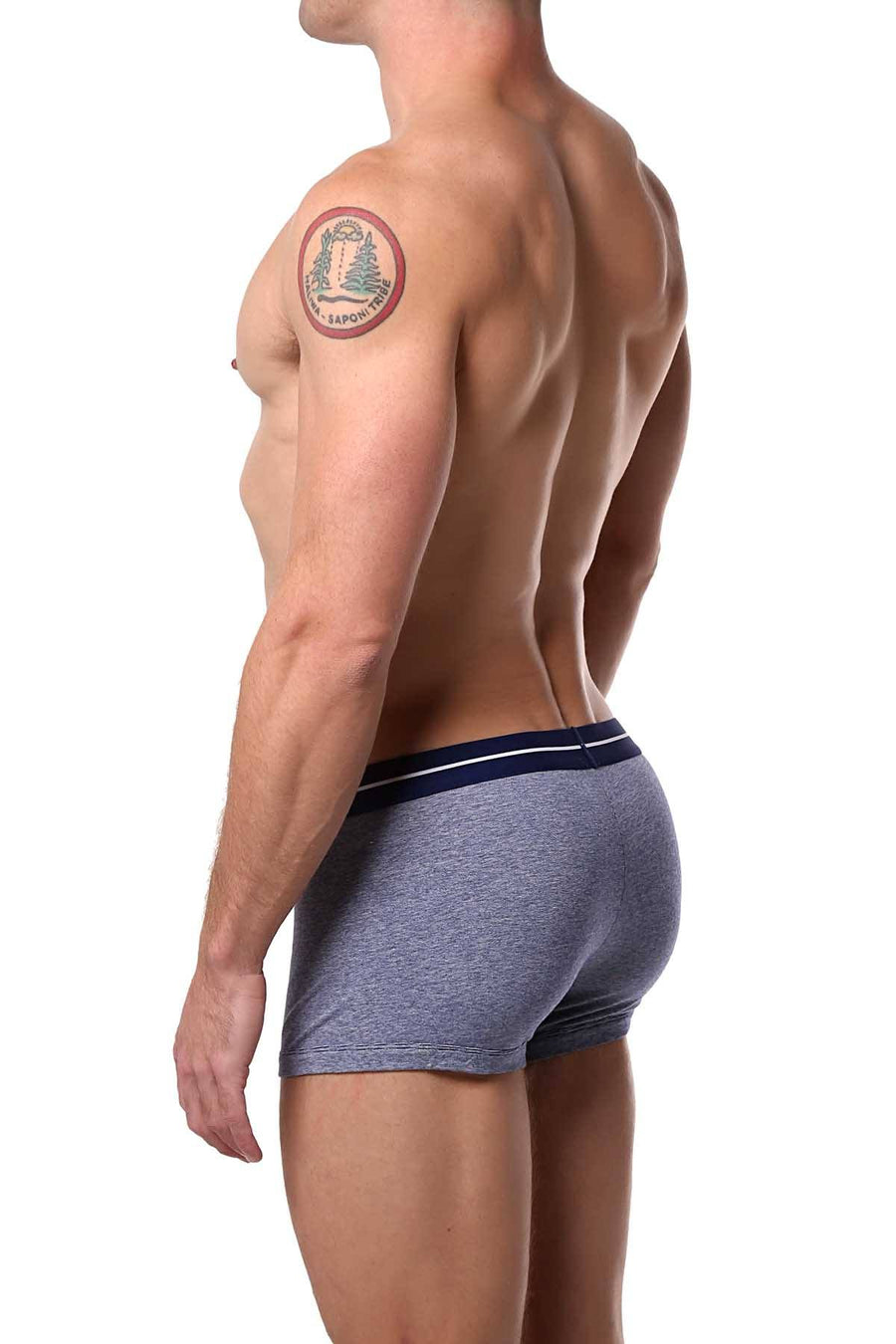 Papi Green/Blue/White Striped/Solid Brazilian Trunk 3-Pack
