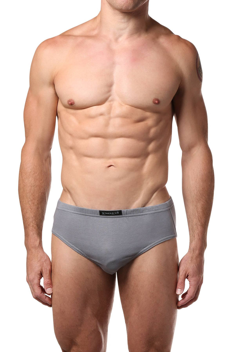 Papi Grey/Black Low-Rise Brief 5-Pack