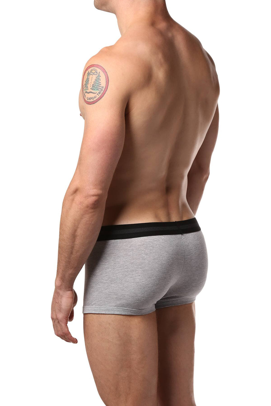 Papi Grey/Black/Print Brazilian Trunk 3-Pack