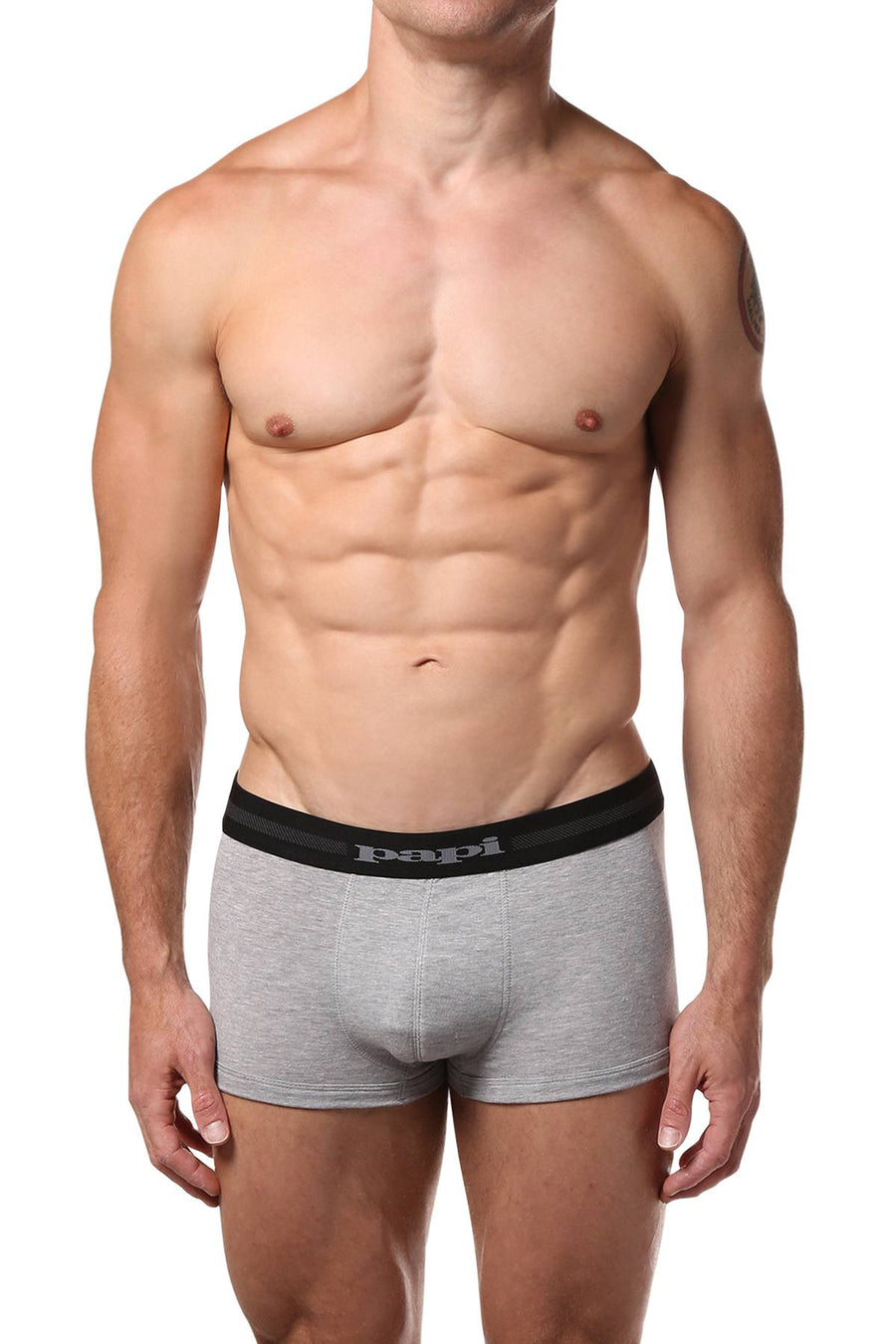 Papi Grey/Black/Print Brazilian Trunk 3-Pack