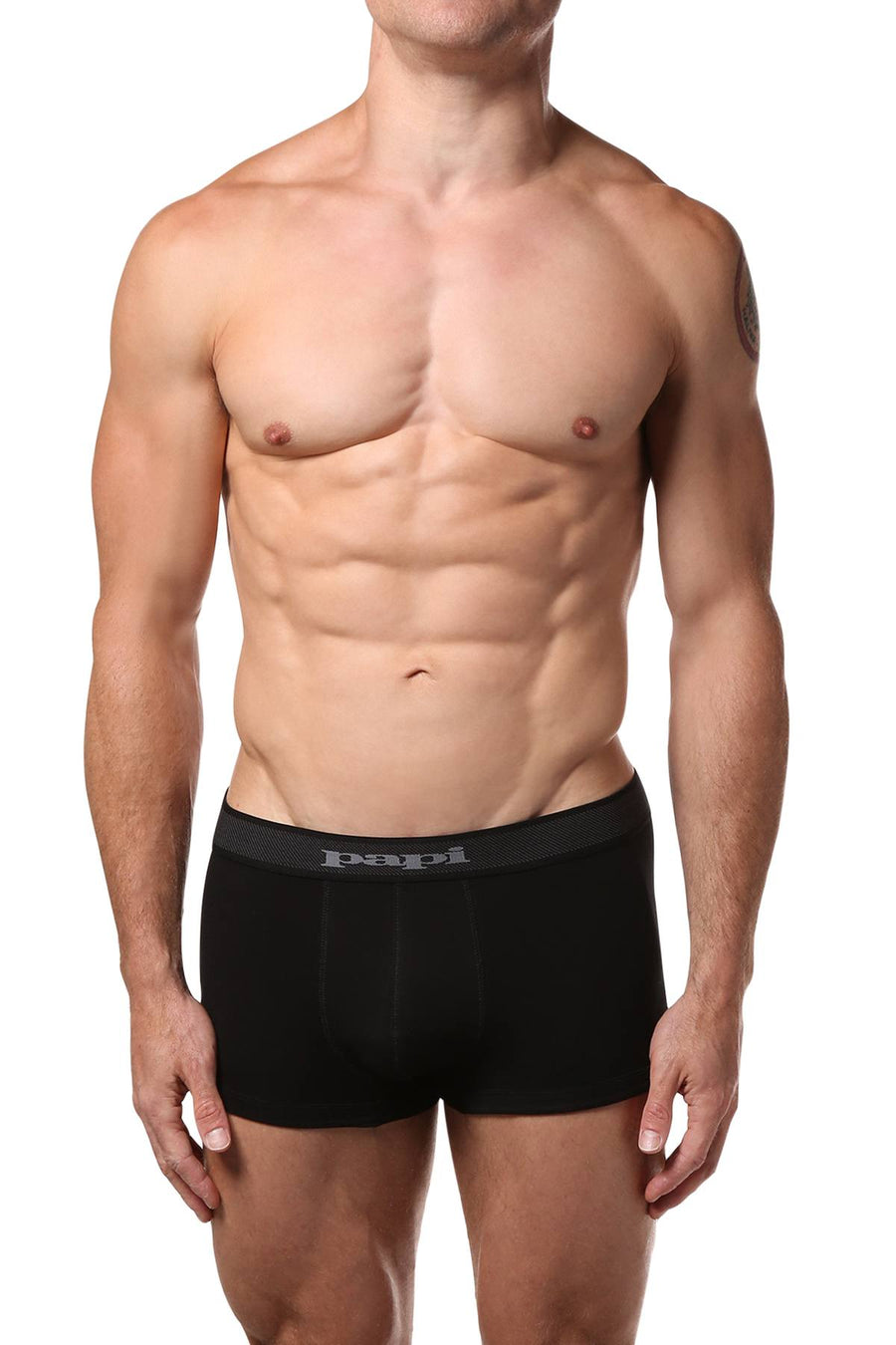 Papi Grey/Black/Print Brazilian Trunk 3-Pack