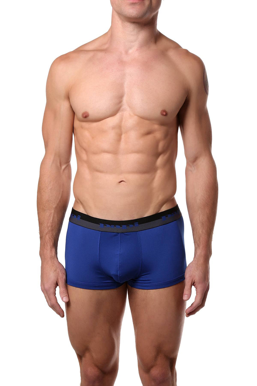 Papi Grey/Blue/Black Sport-Performance Trunk 3-Pack