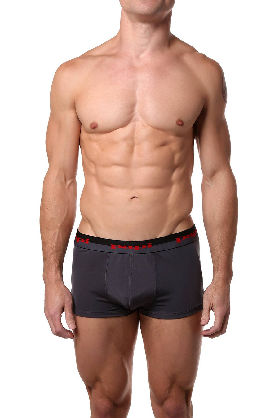 Papi Grey/Red/Black Sport-Performance Trunk 3-Pack
