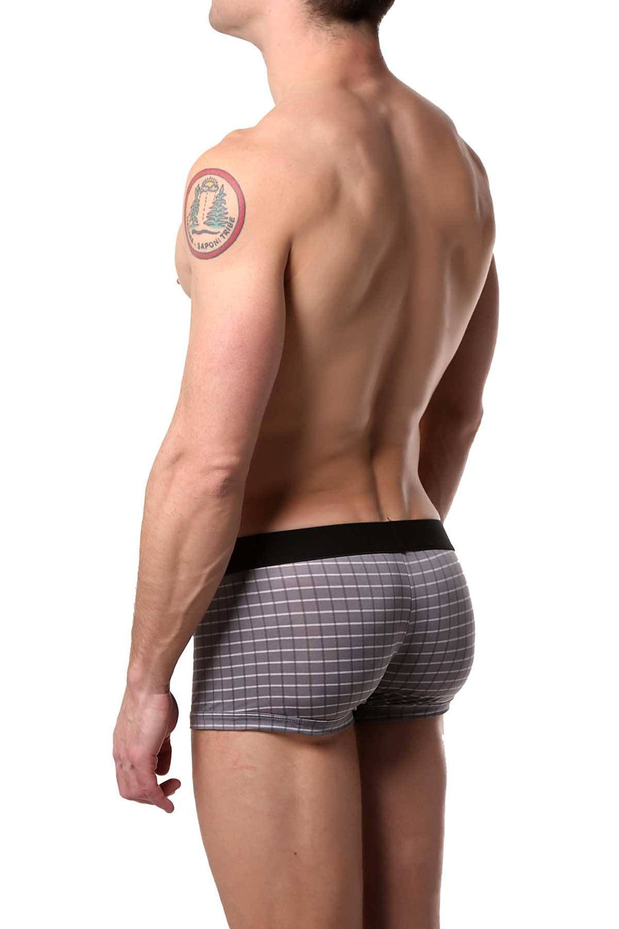 Papi Grey/White Grid Brazilian Trunk