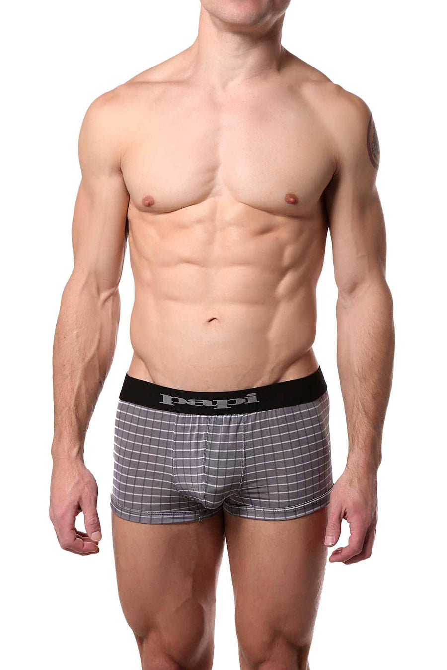 Papi Grey/White Grid Brazilian Trunk
