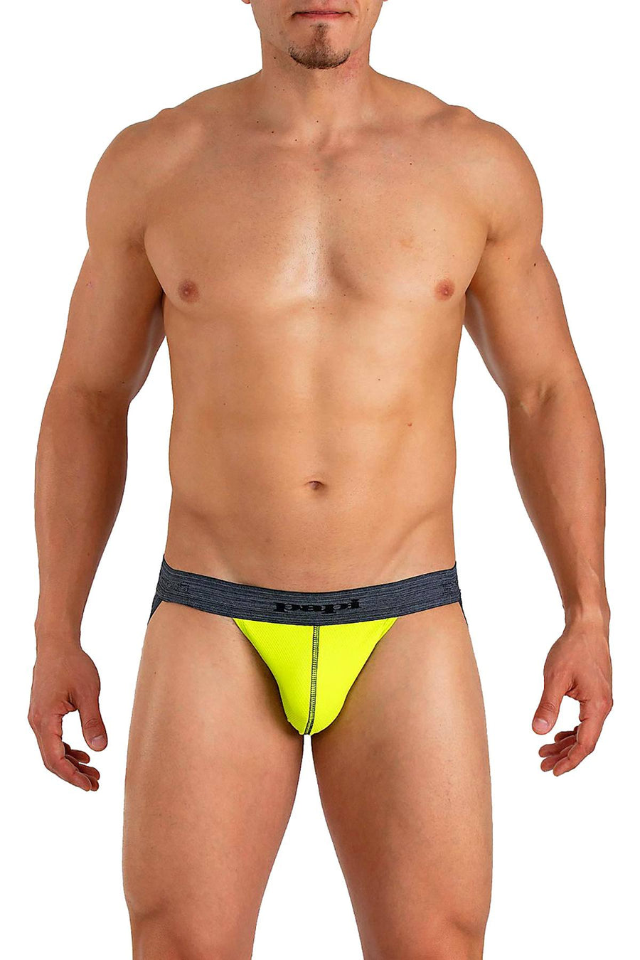 Papi Heather-Lime Summer-League Jockstrap