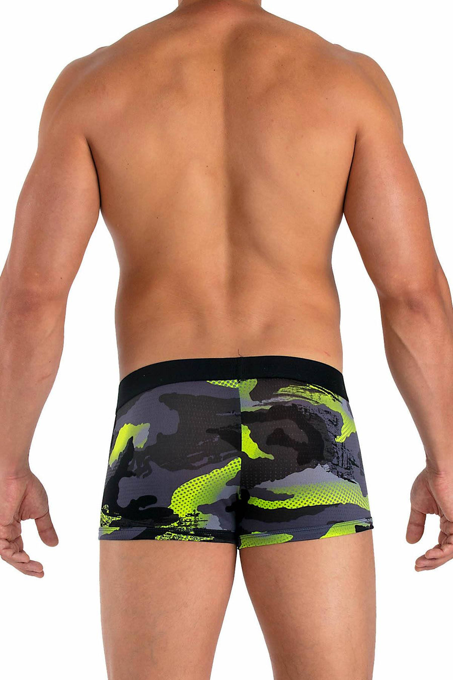 Papi Lime/Black/Grey Camo Brazilian Trunk