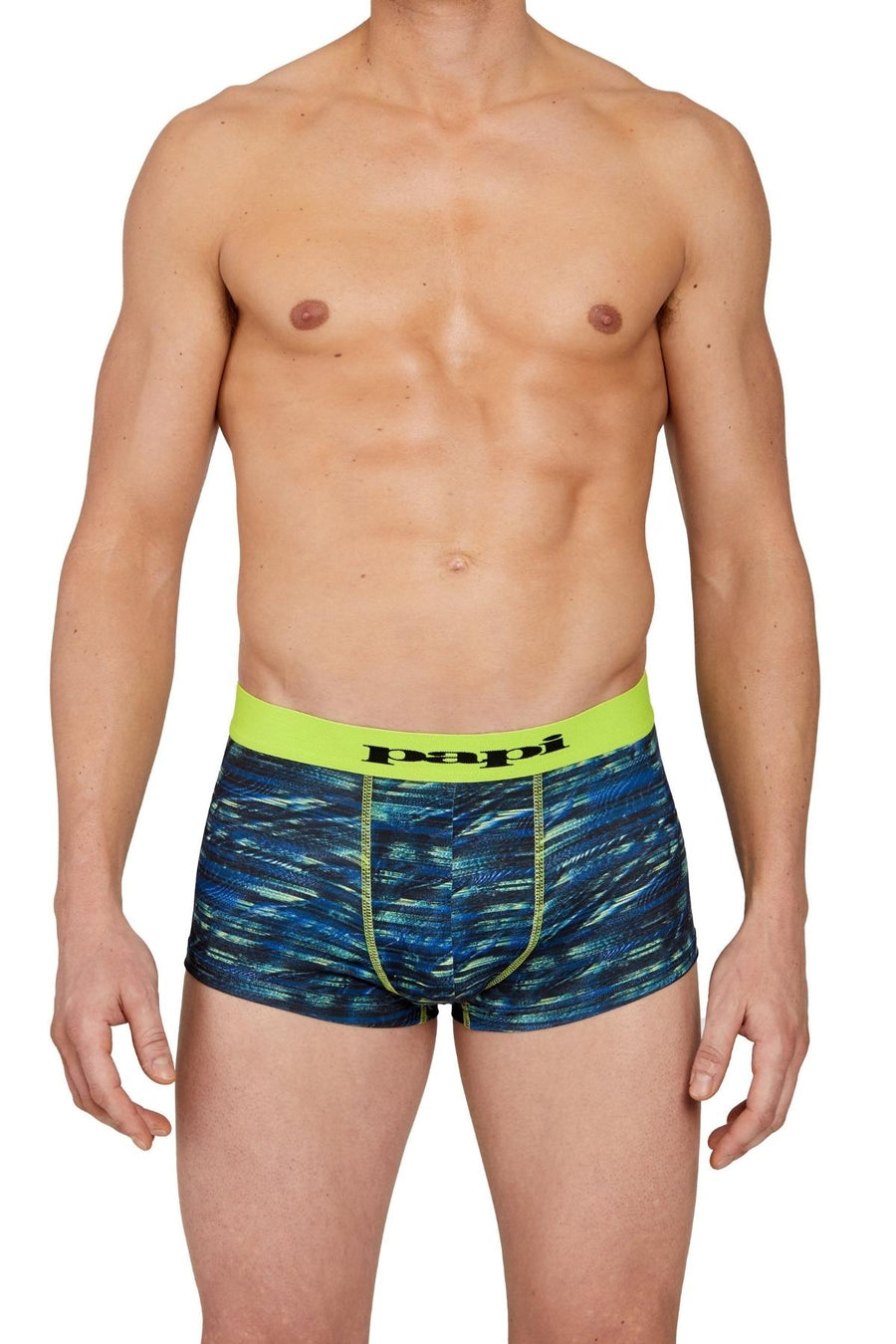 Papi Lime Glitch Print Microfiber Trunk