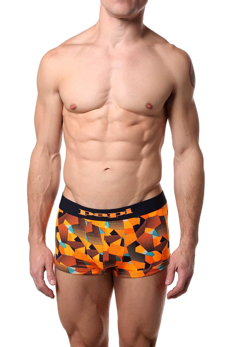 Papi Orange/Navy Geo Brazilian Trunk