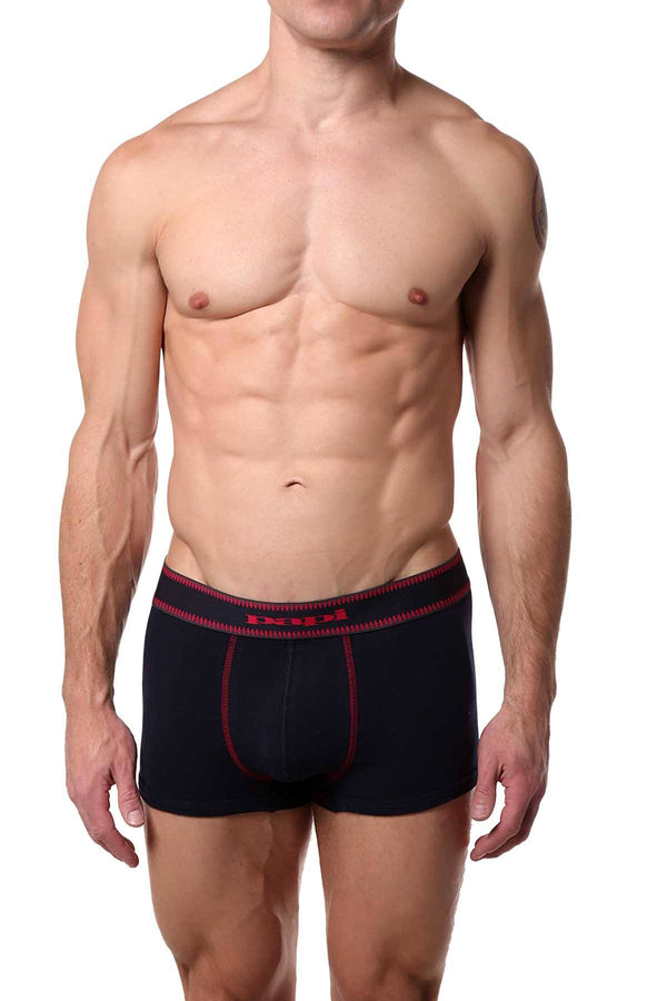 Papi Red/Charcoal/Navy Film-Strip Brazilian Trunk 3-Pack