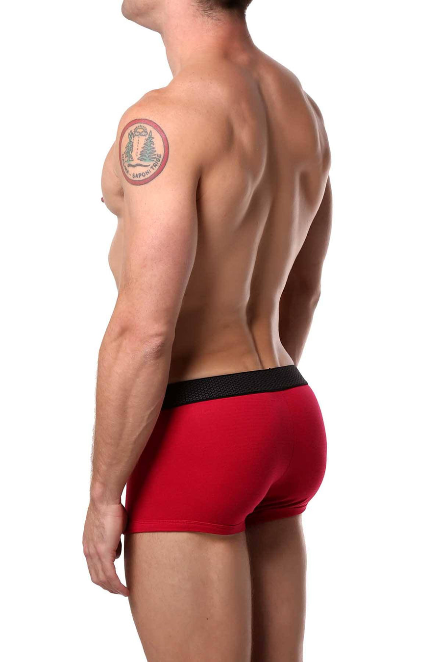 Papi Red/Grey/Black Solid Brazilian Trunk 3-Pack
