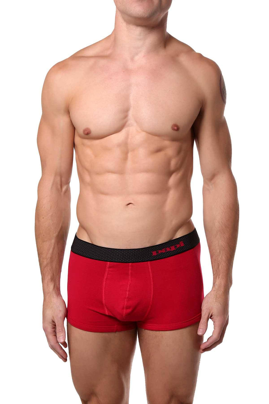 Papi Red/Grey/Black Solid Brazilian Trunk 3-Pack
