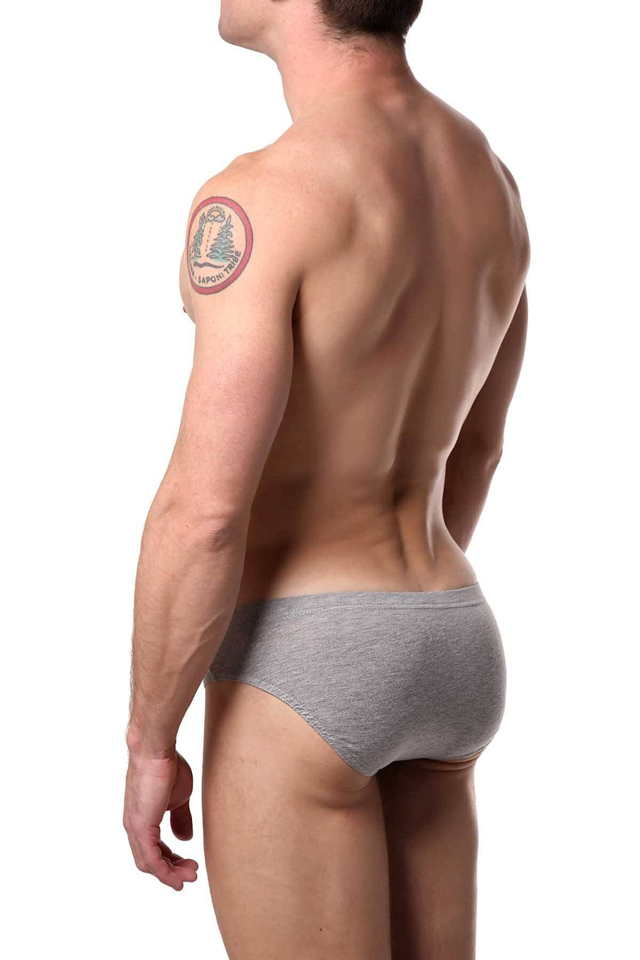 Papi Striped/Solid-Basics Premium Cotton Low-Rise Brief 5-Pack