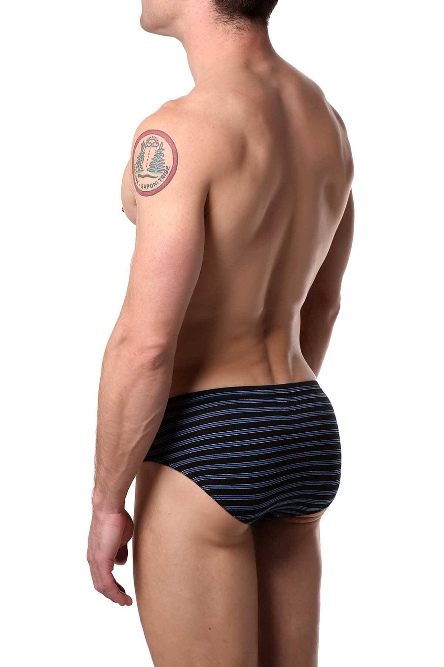 Papi Stripes-and-Solids Premium Cotton Low-Rise Brief 5-Pack