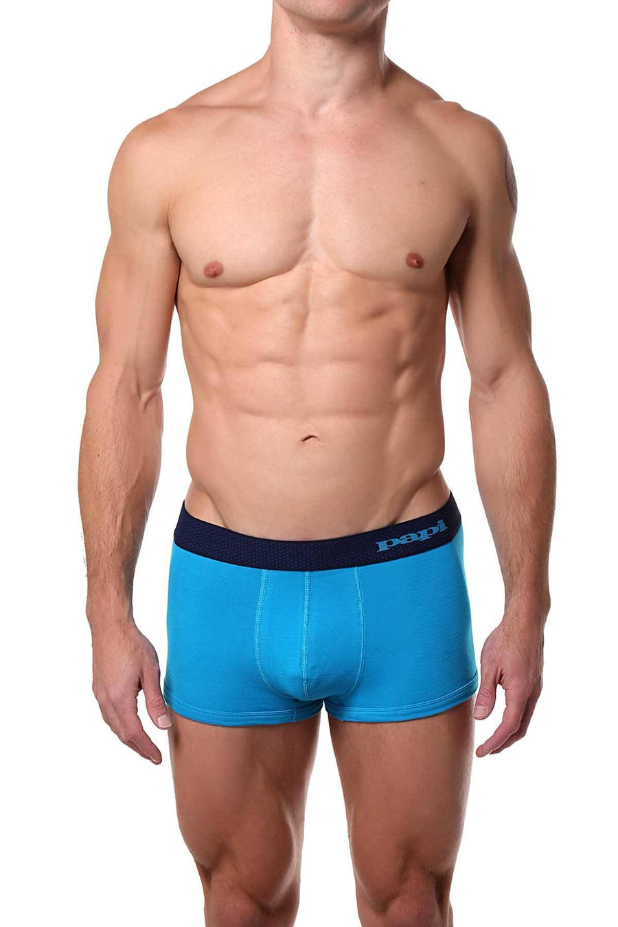 Papi Turquoise/Navy/Black Solid Brazilian Trunk 3-Pack
