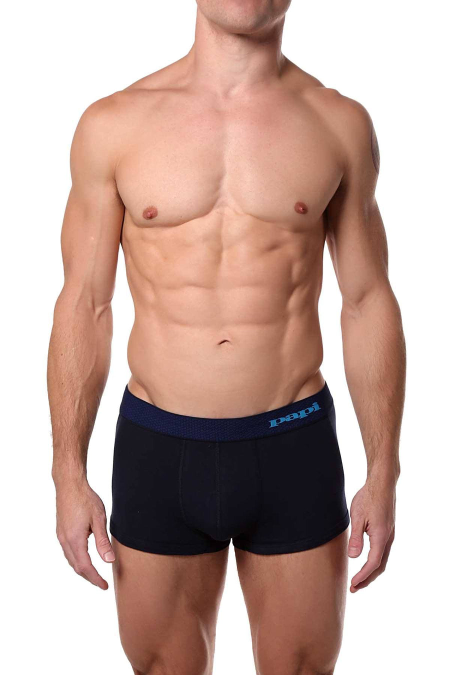 Papi Turquoise/Navy/Black Solid Brazilian Trunk 3-Pack