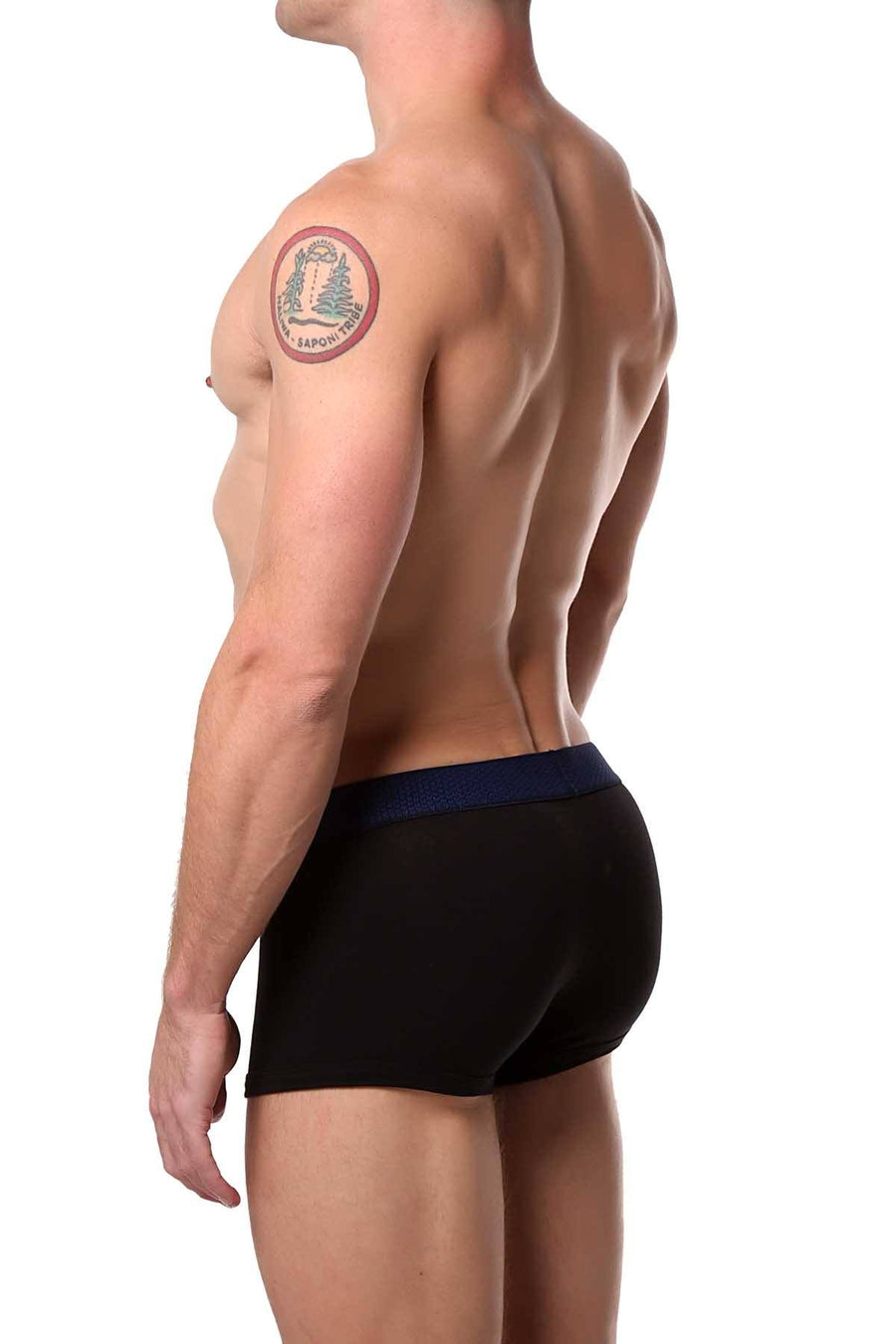 Papi Turquoise/Navy/Black Solid Brazilian Trunk 3-Pack
