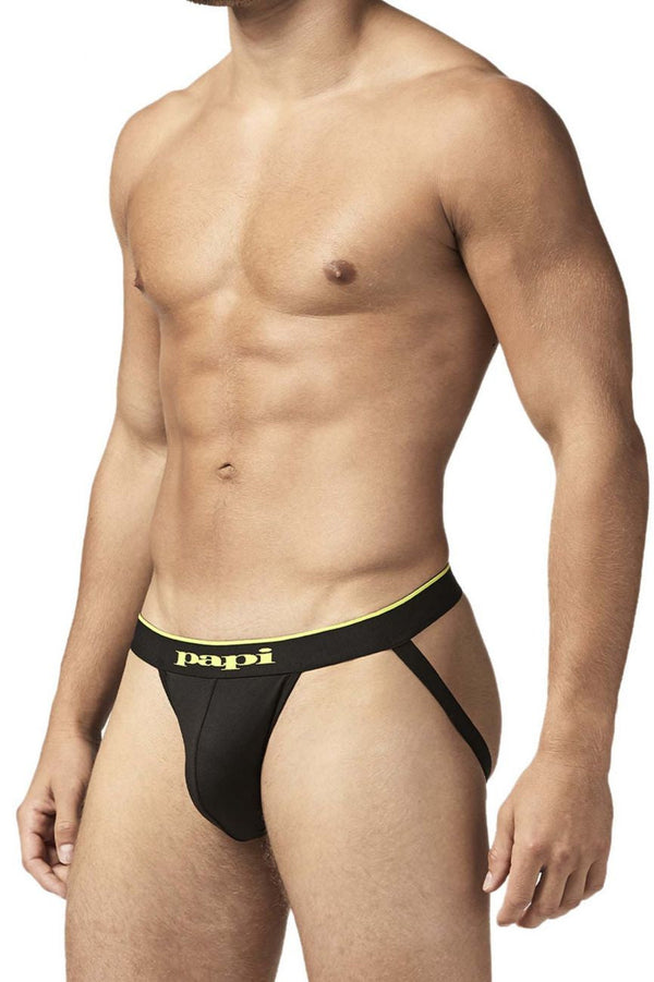 Papi charcoal Graphic 2PK microflex Jockstrap