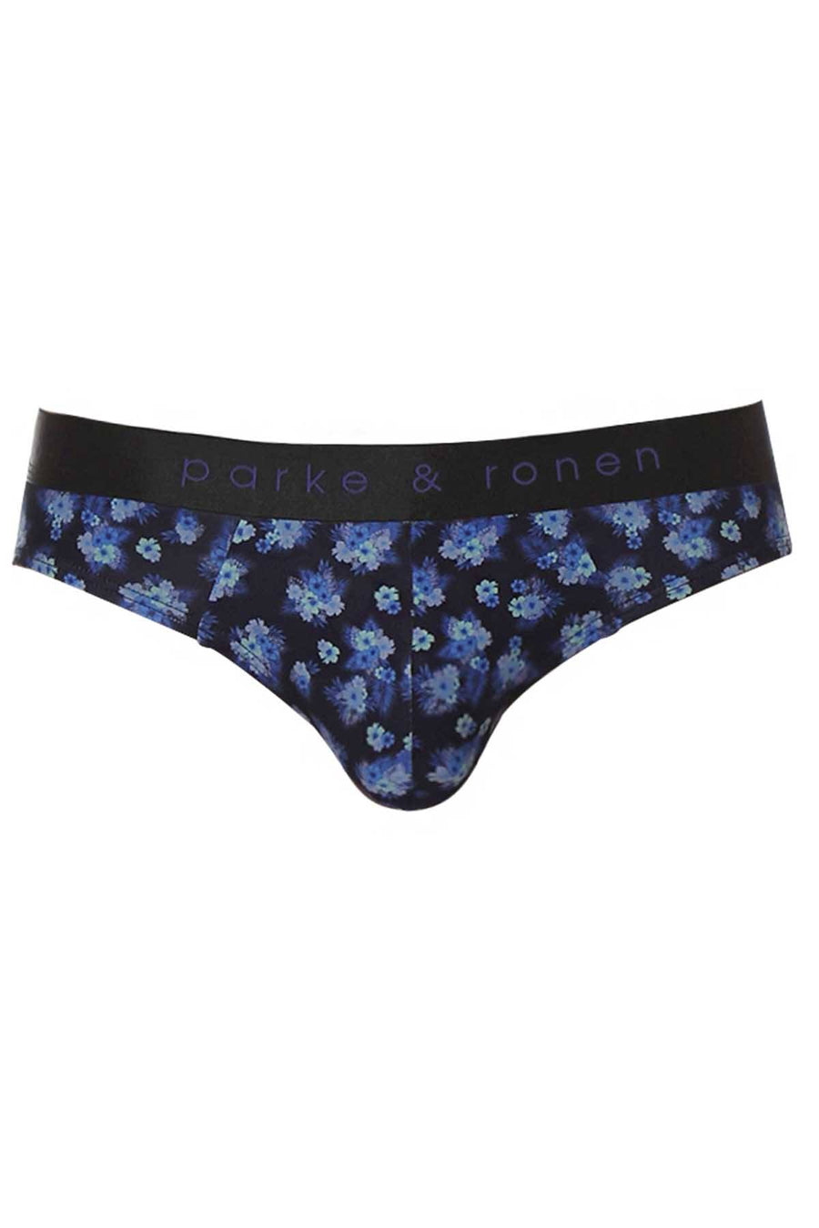 Parke & Ronen Black/Cobalt Hawaii Low-Rise Brief