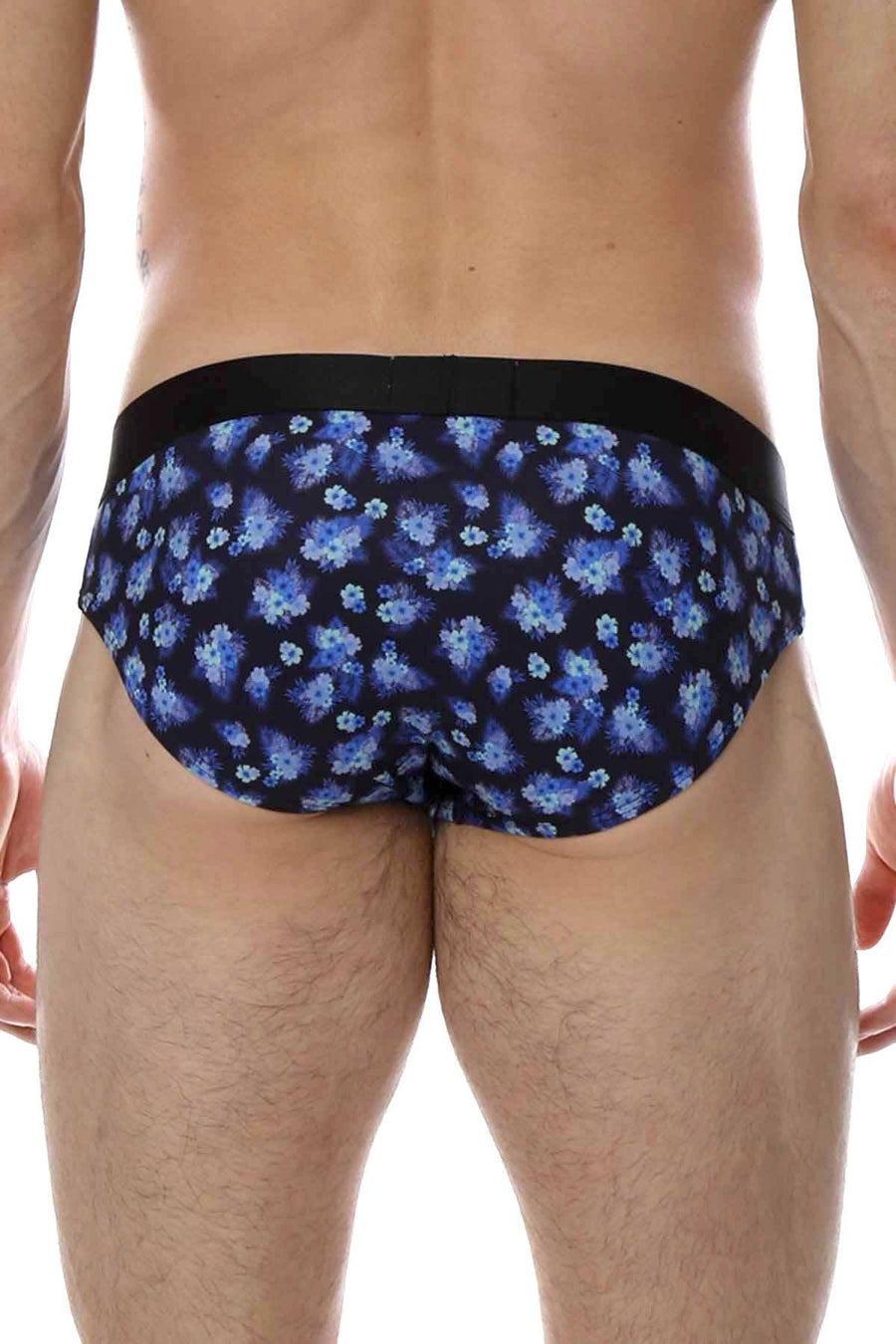 Parke & Ronen Black/Cobalt Hawaii Low-Rise Brief