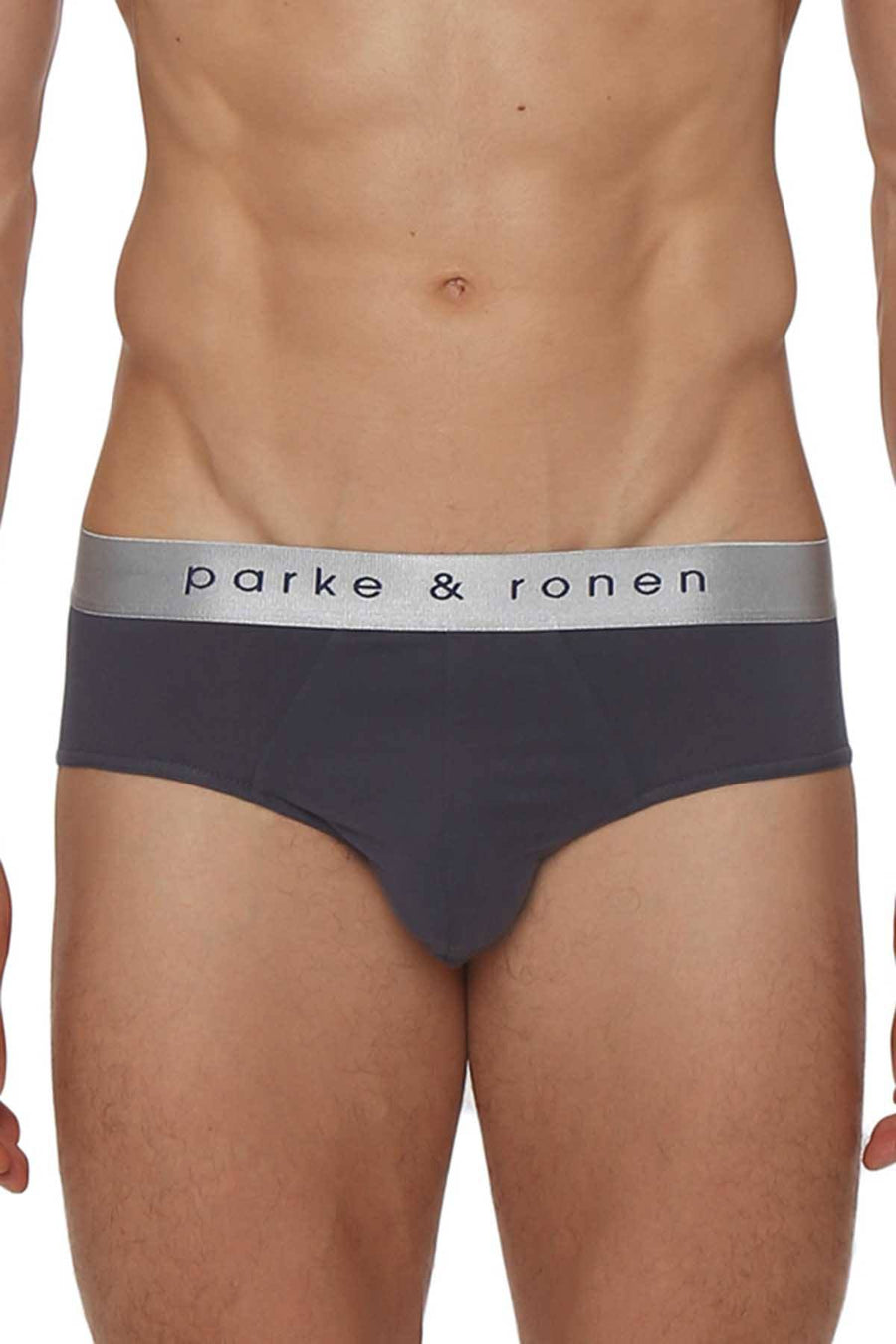 Parke & Ronen Grey Solid Brief