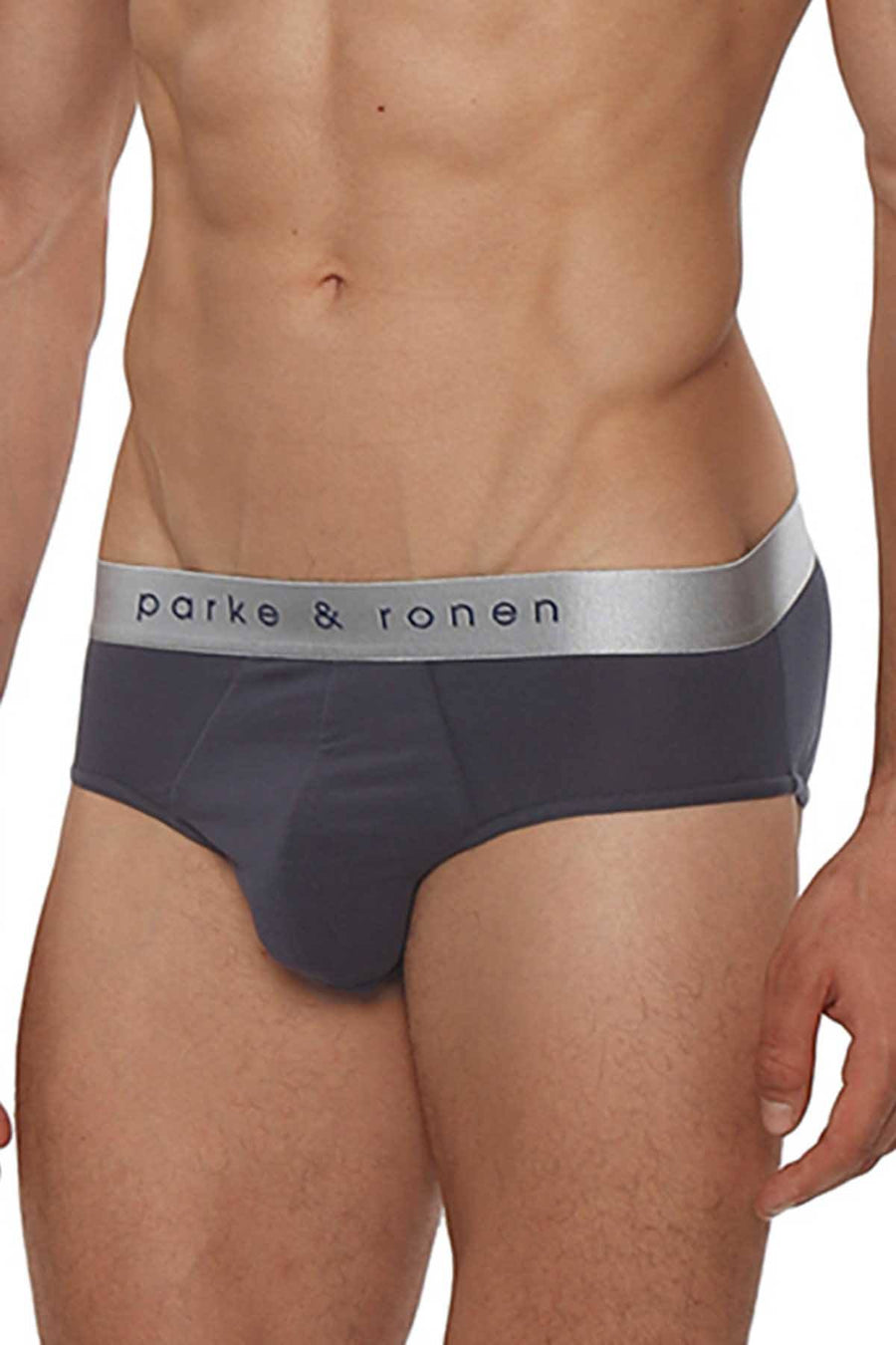 Parke & Ronen Grey Solid Brief