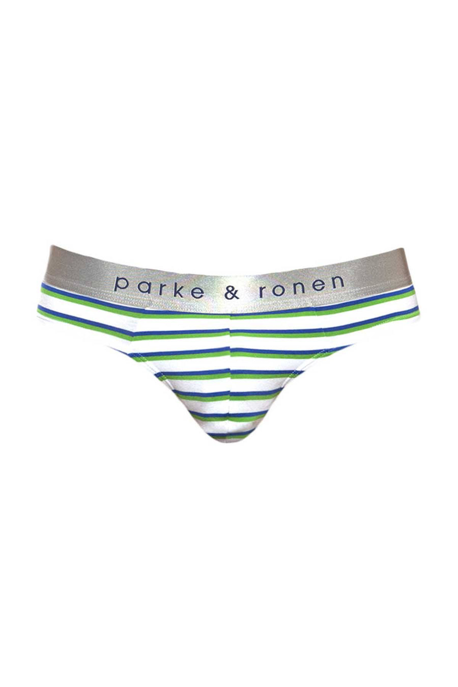 Parke & Ronen Kelly/Royal Striped Low-Rise Brief